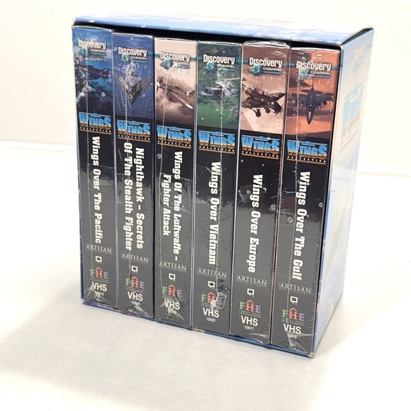 Discovery Channel Wings VHS Collection 6 Tapes Best of Military Aviation Vietnam - Picture 1 of 6